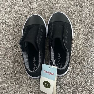 Cat & Jack Kids Black Slip-On Sneakers